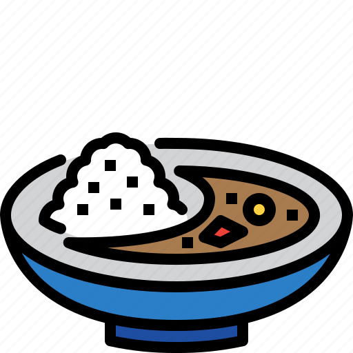 Curry, food, japan, japanese, meal, restaurant, rice icon - Download on Iconfinder