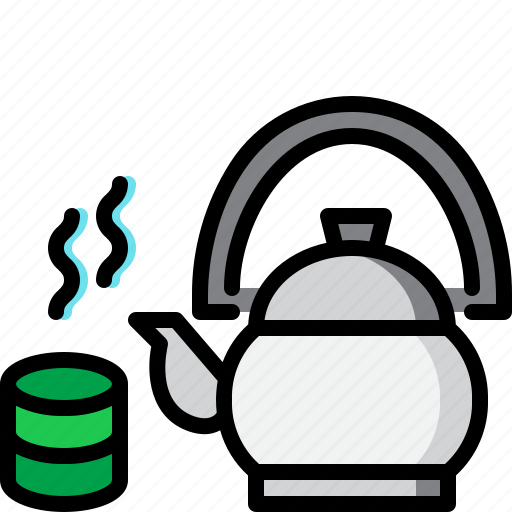 Cup, drink, green, hot, matcha, pot, tea icon - Download on Iconfinder