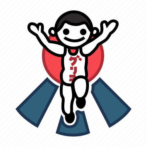 Glico man, iconic signboards, japanese landmark, running man, shopping district icon - Download on Iconfinder