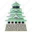 historic architecture, iconic landmark, japanese building, osaka castle, tourist attraction 