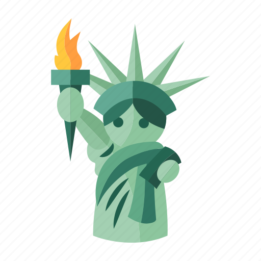 Famous architecture, iconic landmark, statue of liberty, symbolic, tourist attraction icon - Download on Iconfinder