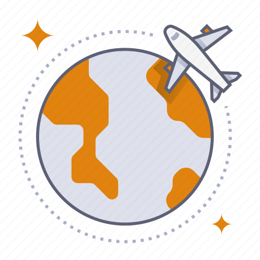 International flight, worldwide, global, international, world, airport, flight icon - Download on Iconfinder