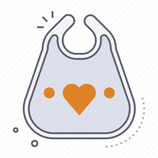 Bib, baby apron, napkin, feeding, eat, baby, kids icon - Download on Iconfinder