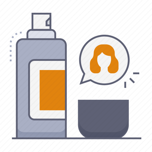 Hair spray, styling, hair, perfume, bottle, beauty cosmetics, makeup icon - Download on Iconfinder