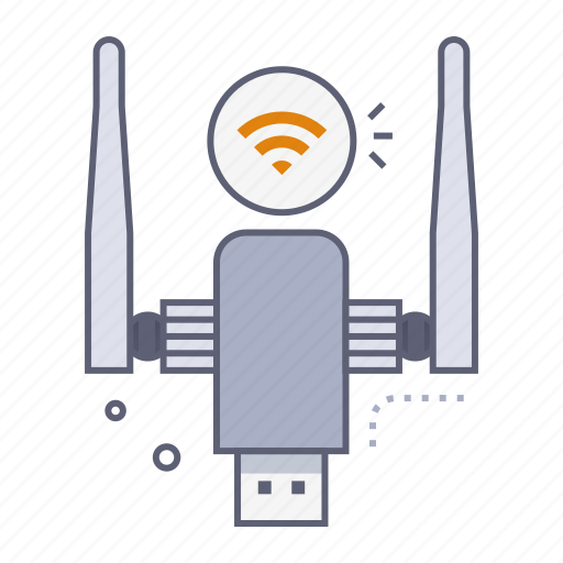 Wifi adapter, connector, modem, internet, connection, computer hardware, hardware icon - Download on Iconfinder