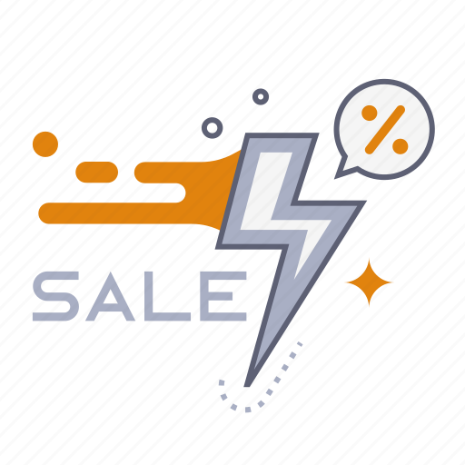 Flash sale, sale, discount, promotion, offer, e-commerce, commerce icon - Download on Iconfinder