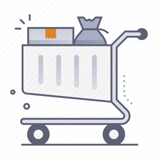 Full shopping cart, shopping trolley, buy, product, add to cart, e-commerce, commerce icon - Download on Iconfinder