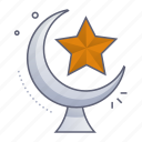 star and crescent, mosque, islam, muslim, sign, ramadan, eid