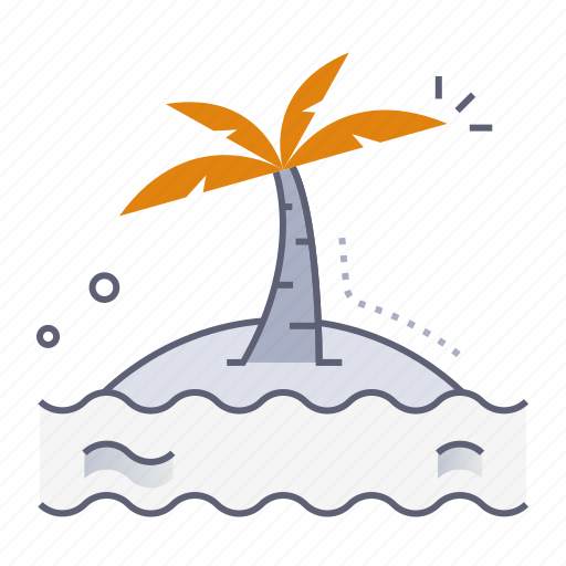 Beach, island, summer, coconut, tree, travel, holiday icon - Download on Iconfinder