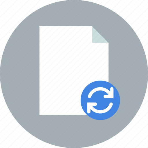 Document, file, sync icon - Download on Iconfinder