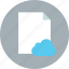 cloud, document, file 