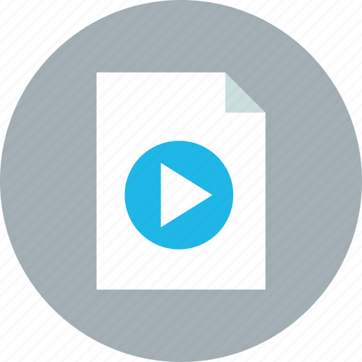 Document, play, video icon - Download on Iconfinder