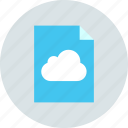 cloud, document, file
