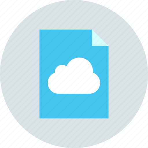 Cloud, document, file icon - Download on Iconfinder