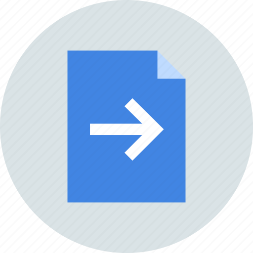 Document, arrow, right icon - Download on Iconfinder