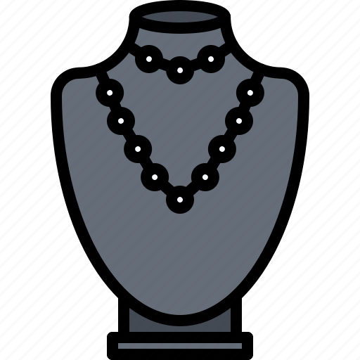 Bust, dummy, jeweler, jewelry, necklace, pendant, shop icon - Download on Iconfinder