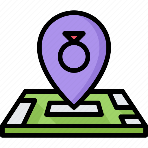 Jeweler, jewelry, location, map, pin, ring, shop icon - Download on Iconfinder