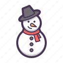 snowman, christmas, decoration, snowperson, xmas