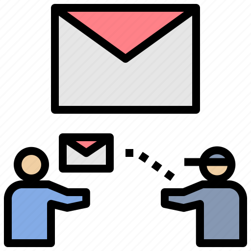 Postman, letter, sender, receiver, delivery icon - Download on Iconfinder