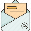 email, letter, corresponding, communication, contact