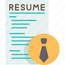 resume, job, applicant, curriculum, vitae