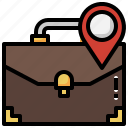 briefcase, job, location, placeholder, office
