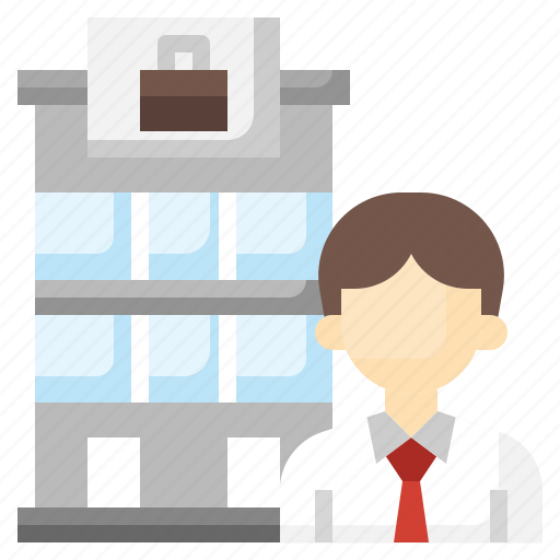 Employee, office, building, professions, accountant, male icon - Download on Iconfinder