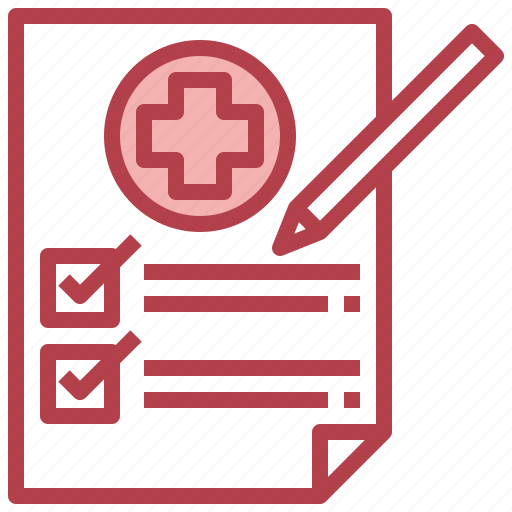 Medical, check, insurance, document, contract, inscription icon - Download on Iconfinder