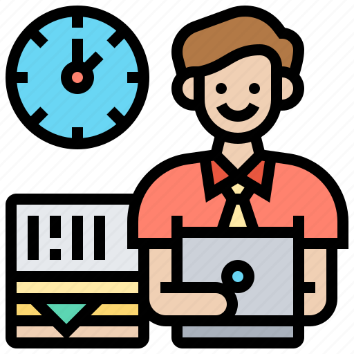 Busy, employee, late, overtime, working icon - Download on Iconfinder