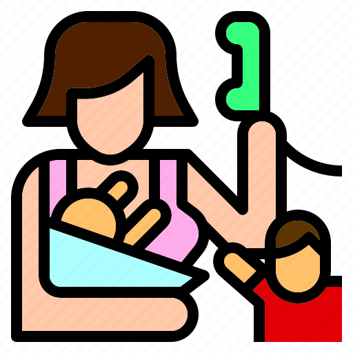 Baby, babysitter, caretaker, job, motherhood, nanny, occupation icon - Download on Iconfinder
