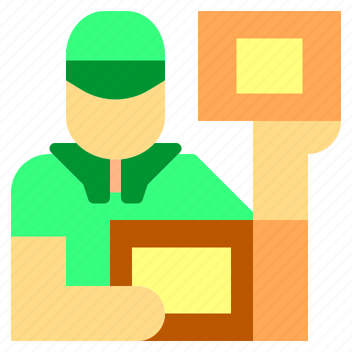 Box, commerce, delivery, jobs, man, package, shipping icon - Download on Iconfinder