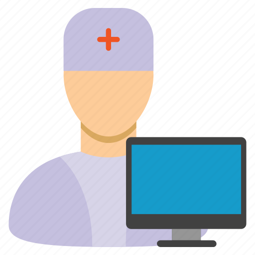 Computer doctor, healthcare, medical, monitor, screen, stethoscope, web medicine icon - Download on Iconfinder