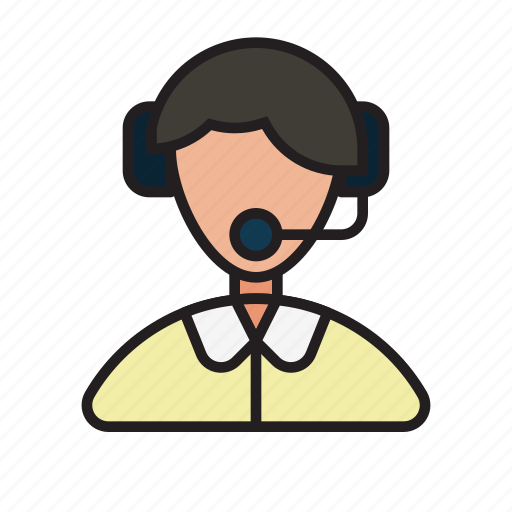 Avatars, communication, contact, customer, headset, service, support icon - Download on Iconfinder