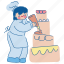 baker, baking, bakery, wedding cake, birthday cake, cake decorating, job 
