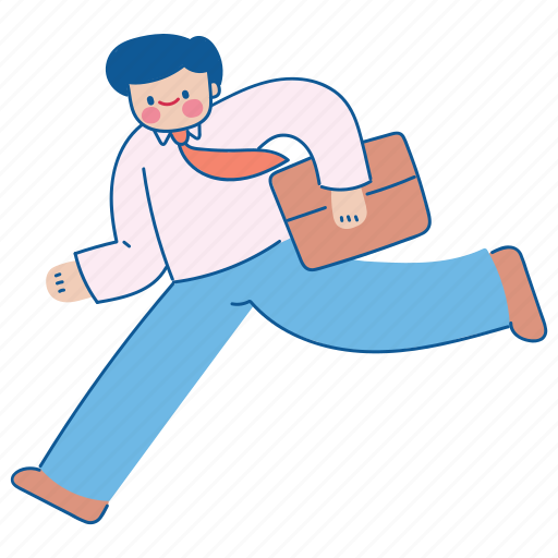 Business man, running, rush, employee, worker, office worker, career icon - Download on Iconfinder