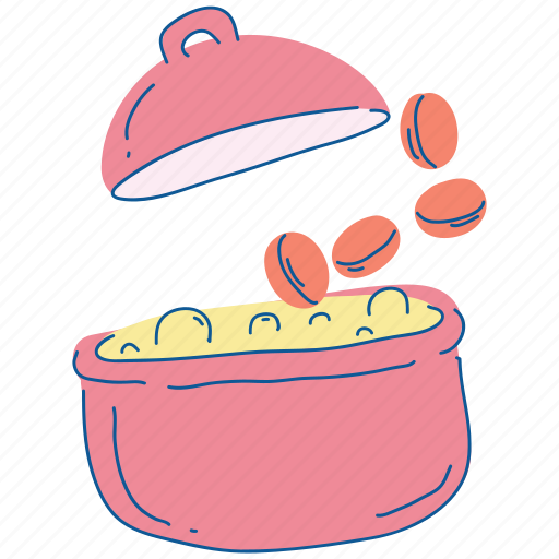 Cooking pot, cooking, pot, cookware, household, kitchen, restaurant icon - Download on Iconfinder