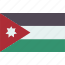 jordan, flag, national, country, state 