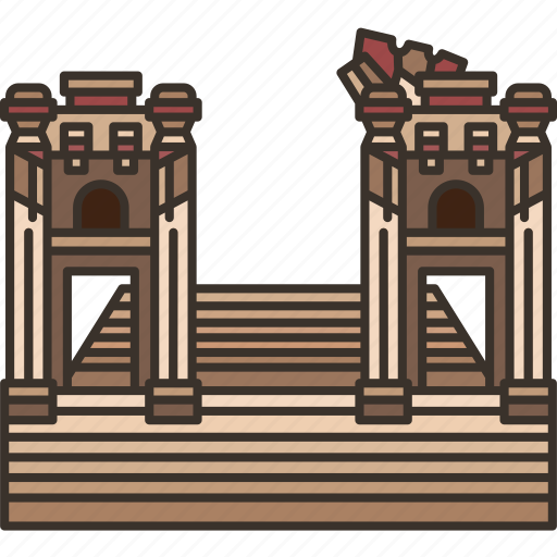 Jerash, roman, architecture, historic, heritage icon - Download on Iconfinder