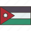 jordan, flag, national, country, state 