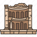 nymphaeum, roman, ancient, historic, jordan 