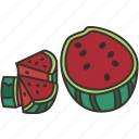 watermelon, fruit, sweet, fresh, juicy
