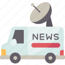 news, van, broadcast, station, media