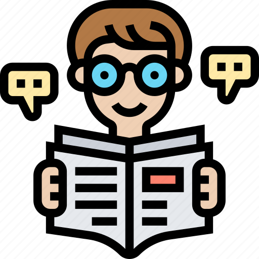 Newspaper, publication, reading, article, headline icon - Download on Iconfinder