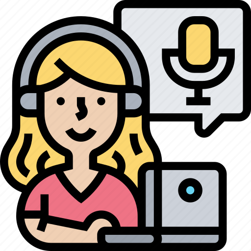 Podcast, media, speak, voice, listen icon - Download on Iconfinder