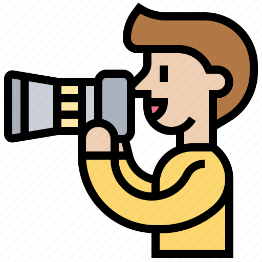 Camera, cameraman, journalist, photography, record icon - Download on Iconfinder