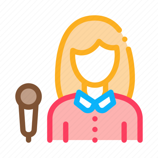 Business, concept, job, line, report, woman, work icon - Download on Iconfinder