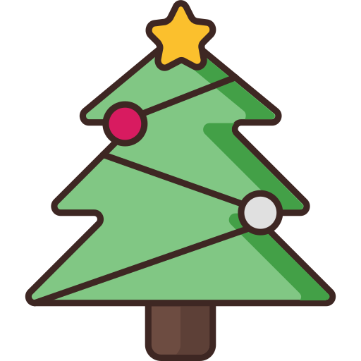 Christmas, christmas tree, decoration, ornament, star icon - Free download
