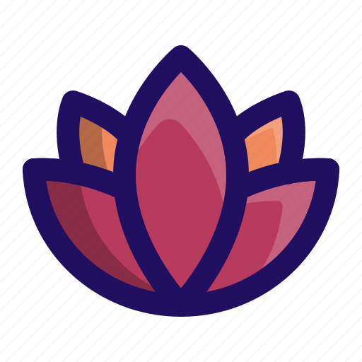 Floral, flower, lotus, plant, yoga icon - Download on Iconfinder