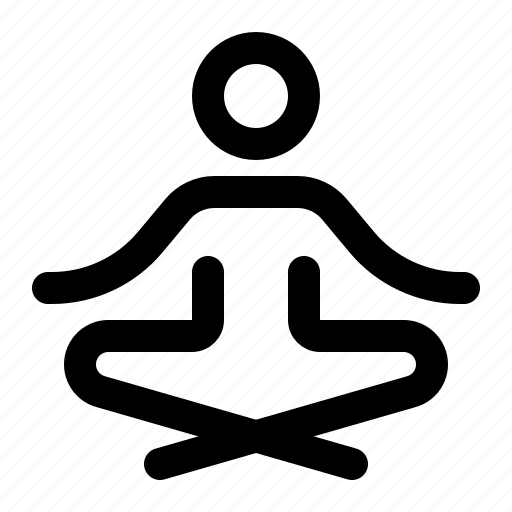 Exercise, meditation, relax, relaxation, sit, yoga icon - Download on Iconfinder