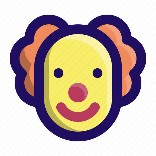 Birthday, circus, clown, face, party, smile icon - Download on Iconfinder